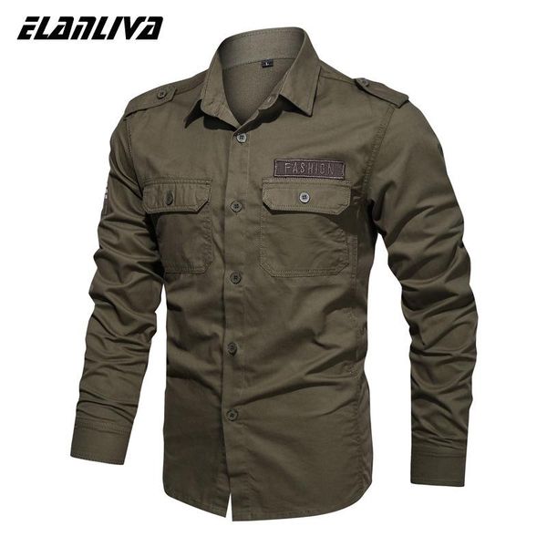 2020 new spring men shirt 100% cotton long sleeve shirts for men epaulets mens army shirts clothing, White;black
2020 new spring men shirt 100% cotton long sleeve shirts for men epaulets mens army shirts clothing, White;black
