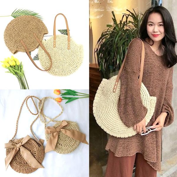 straw handbag 2020 handmade woven round woman's bali shoulder bag bohemian summer straw rattan beach bag travel shopping tote
straw handbag 2020 handmade woven round woman's bali shoulder bag bohemian summer straw rattan beach bag travel shopping tote