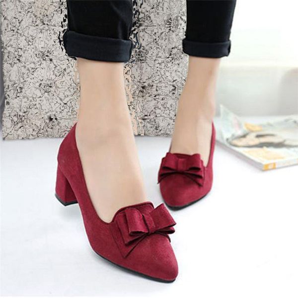 2020 new women shose women's bowknot suede thick high heels casual pointed toe fashion shoes style shoes for women ladies, Black
2020 new women shose women's bowknot suede thick high heels casual pointed toe fashion shoes style shoes for women ladies, Black