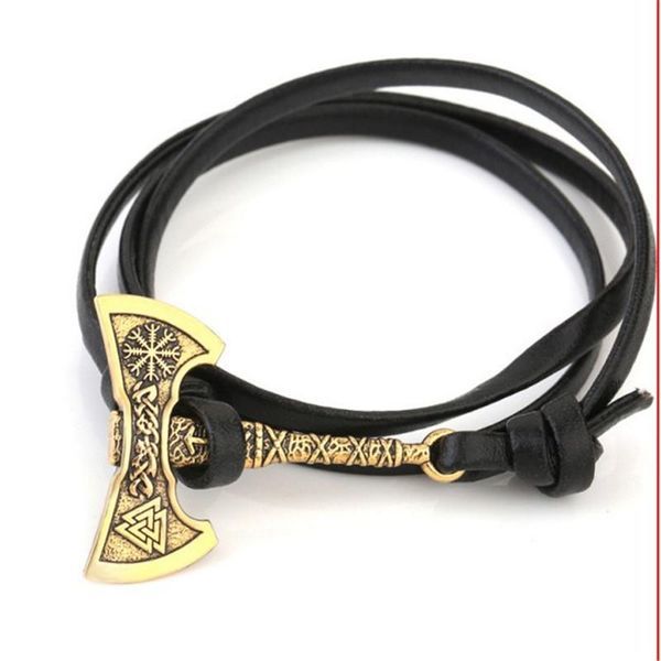 charm bracelets viking bracelet snowflake and valknut pattern in axe pendant personality leather chain zinc alloy drop, Golden;silver
charm bracelets viking bracelet snowflake and valknut pattern in axe pendant personality leather chain zinc alloy drop, Golden;silver