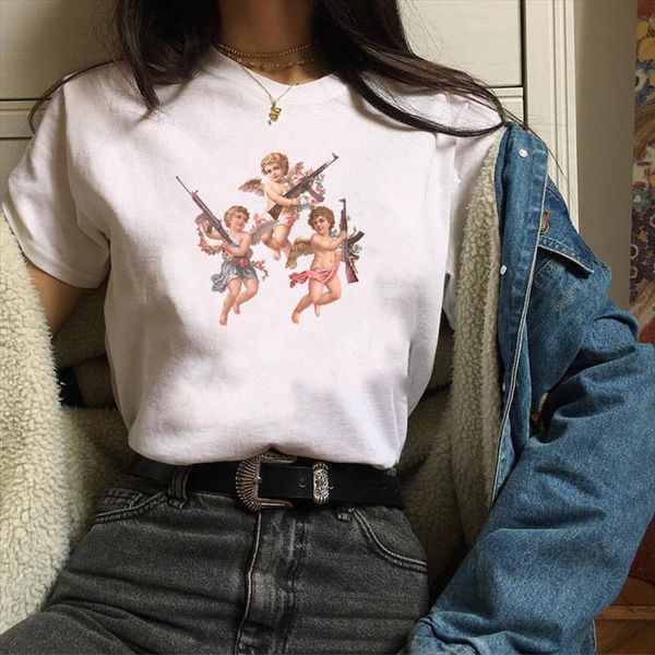 vintage t shirt new fashion clothes for women summer plus size angel print letter 90s baby printed tshirt harajuku ts3, White
vintage t shirt new fashion clothes for women summer plus size angel print letter 90s baby printed tshirt harajuku ts3, White