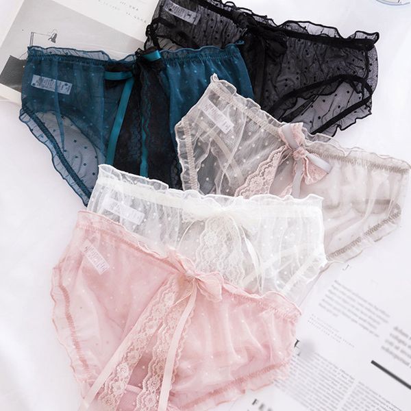 underwear see through breathable intimates thin under girl low-rise women dots panties briefs, Black;white
underwear see through breathable intimates thin under girl low-rise women dots panties briefs, Black;white
