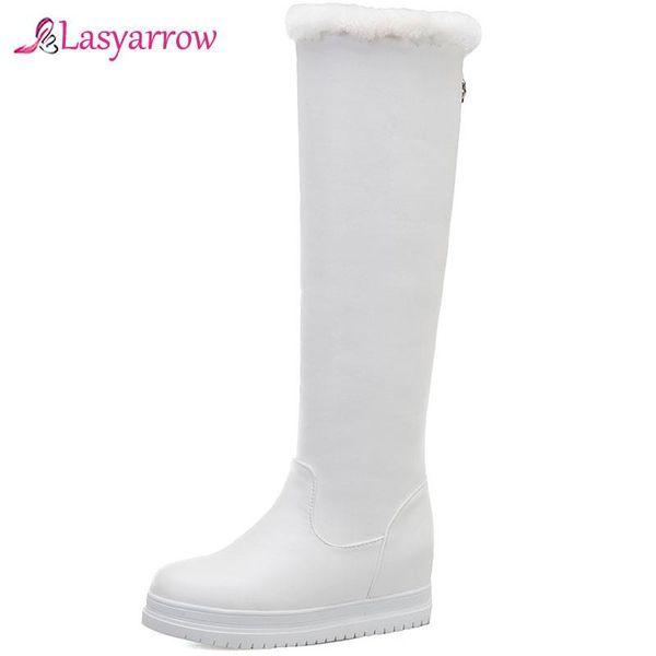 lasyarrow 2020 new arrival boots women round toe warm plush winter boots slip on fashion knee high solid color snow, Black
lasyarrow 2020 new arrival boots women round toe warm plush winter boots slip on fashion knee high solid color snow, Black