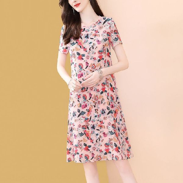 new print dress women's medium length loose dress dressaline dressoversized floral a-line skirt summer short sleeve knee skirt wepoy, Black;gray
new print dress women's medium length loose dress dressaline dressoversized floral a-line skirt summer short sleeve knee skirt wepoy, Black;gray