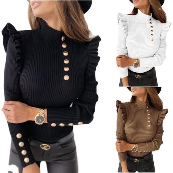fall 2021 women turtleneck sweater pullover bodycon bottoming knitwear with button long sleeve warm solid color jumpers sweaters1, White;black
fall 2021 women turtleneck sweater pullover bodycon bottoming knitwear with button long sleeve warm solid color jumpers sweaters1, White;black