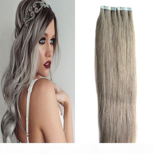 silver brazilian hair tape in hair extensions straight 100g 40pcs grey virgin hair skin weft tape, Black
silver brazilian hair tape in hair extensions straight 100g 40pcs grey virgin hair skin weft tape, Black