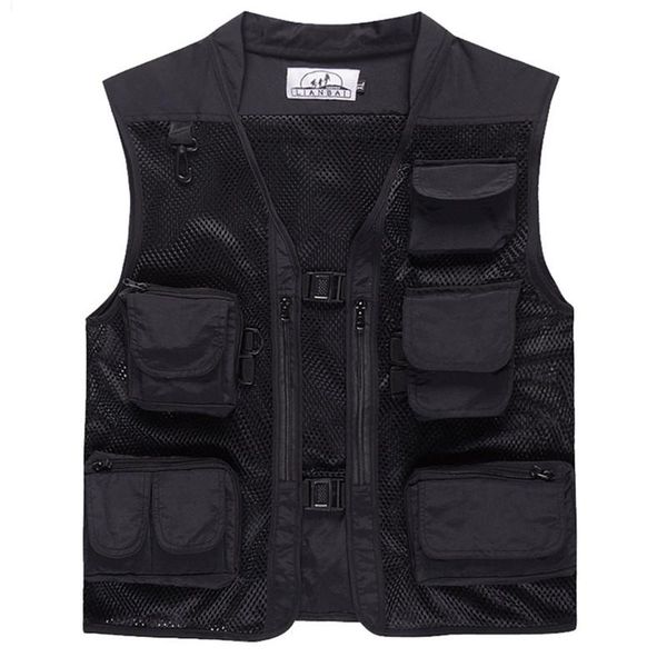 summer outdoor men camouflage mesh pgraphy vest multi-pocket portable breathable quick dry light fishing vest casacos, Black;white
summer outdoor men camouflage mesh pgraphy vest multi-pocket portable breathable quick dry light fishing vest casacos, Black;white