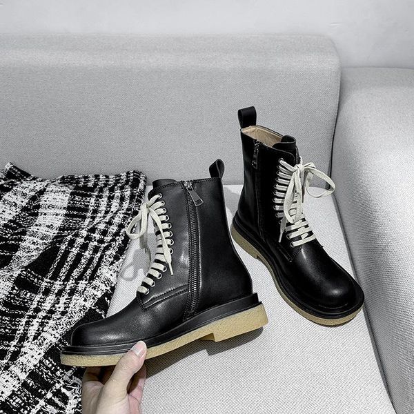 lace-up knight riding boots women solid round toe mid-calf botas 2-style pu leather shoes female thick low heels motorcycle bota, Black
lace-up knight riding boots women solid round toe mid-calf botas 2-style pu leather shoes female thick low heels motorcycle bota, Black