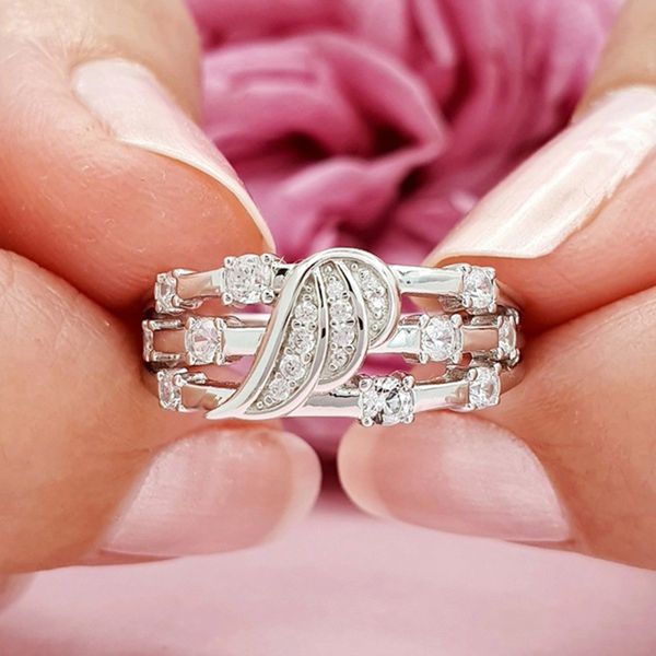 wedding rings silver color 3 layer angel attached cz stone for women party anniversary jewelry gift b4z037, Slivery;golden
wedding rings silver color 3 layer angel attached cz stone for women party anniversary jewelry gift b4z037, Slivery;golden