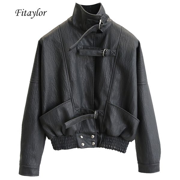 fitaylor harajuku faux leather jacket batwing sleeve loose biker coat casual autumn women pu outwear punk bomber jackets 201226, Black
fitaylor harajuku faux leather jacket batwing sleeve loose biker coat casual autumn women pu outwear punk bomber jackets 201226, Black
