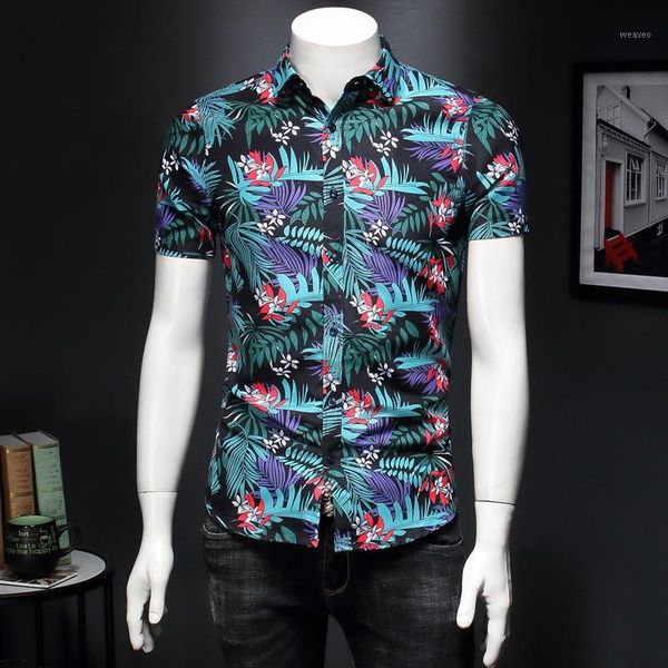 mens summer short sleeve beach hawaiian shirt 2020 new casual floral shirts slim fit camisas plus size clothes1, White;black
mens summer short sleeve beach hawaiian shirt 2020 new casual floral shirts slim fit camisas plus size clothes1, White;black
