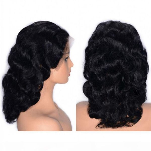 pre plucked lace front human hair wigs virgin indian hair wavy wigs 16 inch natural hairline hair wigs, Black;brown
pre plucked lace front human hair wigs virgin indian hair wavy wigs 16 inch natural hairline hair wigs, Black;brown