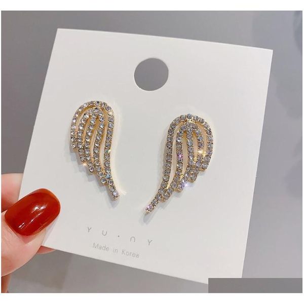 s1629 fashion jewelry s925 silver post cute angel wing stud earrings rhinstone a sqcnub beauty888, Golden;silver
s1629 fashion jewelry s925 silver post cute angel wing stud earrings rhinstone a sqcnub beauty888, Golden;silver
