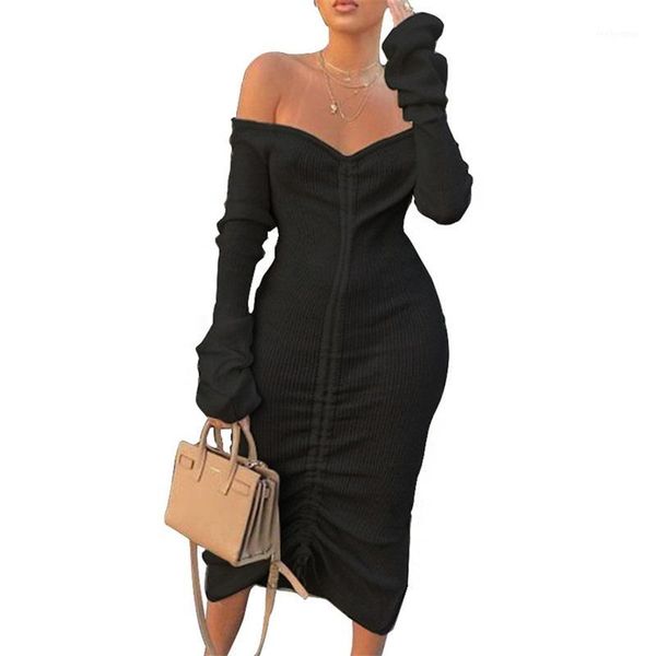 bandage dresses women black slash neck front drawstring long sleeve club party dress autumn winter off shoulder maxi dress1 casual, Black;gray
bandage dresses women black slash neck front drawstring long sleeve club party dress autumn winter off shoulder maxi dress1 casual, Black;gray