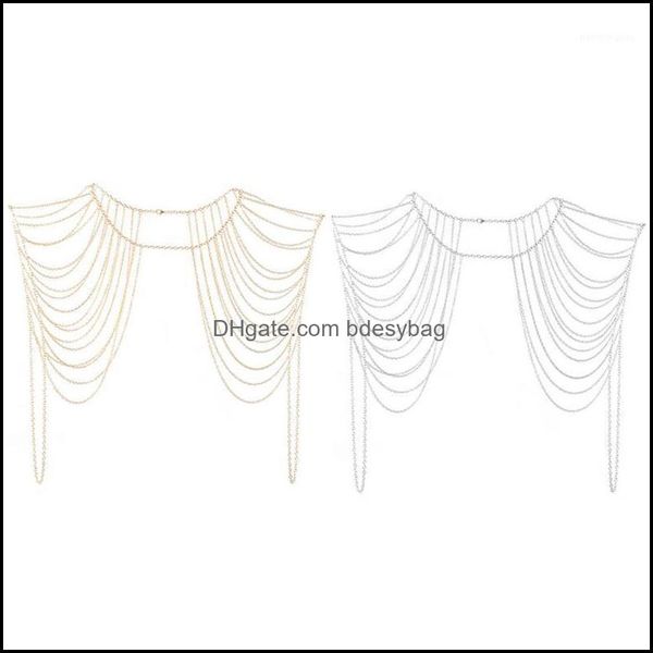 chains necklaces & pendants jewelry collar shoder chain long women statement body bohemian punk drop delivery 2021 qnhvf, Silver
chains necklaces & pendants jewelry collar shoder chain long women statement body bohemian punk drop delivery 2021 qnhvf, Silver