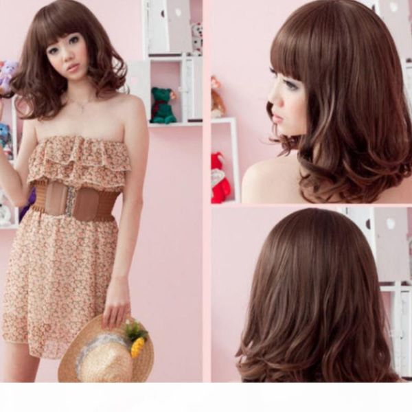new long synthetic wig fashion diy natural wave wigs for women middle part heat resistant cosplay wig, Black;brown
new long synthetic wig fashion diy natural wave wigs for women middle part heat resistant cosplay wig, Black;brown