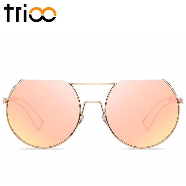 sunglasses trioo fashion brand designer ladies round pink mirror lens special half farme shades cool vintage female sun glasses, White;black
sunglasses trioo fashion brand designer ladies round pink mirror lens special half farme shades cool vintage female sun glasses, White;black