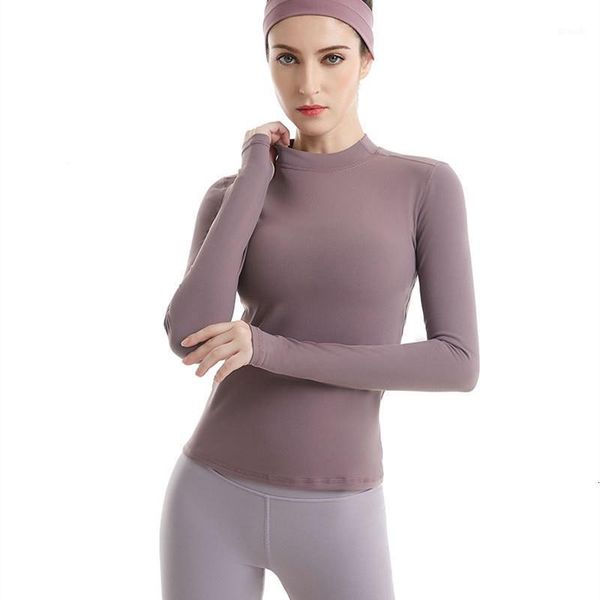 yoga outfits autumn high collar long sleeve t-shirt women elastic slim thumb hole solid color running sport t-shirt1, White;red
yoga outfits autumn high collar long sleeve t-shirt women elastic slim thumb hole solid color running sport t-shirt1, White;red