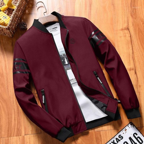 yuwaijiaren autumn spring bomber jacket men fashion long sleeve mens strand collar windbreaker male baseball jacket 6xl1, Black;brown 
yuwaijiaren autumn spring bomber jacket men fashion long sleeve mens strand collar windbreaker male baseball jacket 6xl1, Black;brown