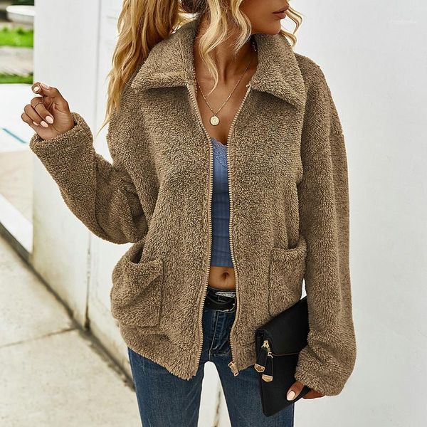 women's jackets duuti arrival womens long sleeve lapel zip up faux fur coat solid comfort jacket outwear with pockets warm winter for w, Black;brown
women's jackets duuti arrival womens long sleeve lapel zip up faux fur coat solid comfort jacket outwear with pockets warm winter for w, Black;brown
