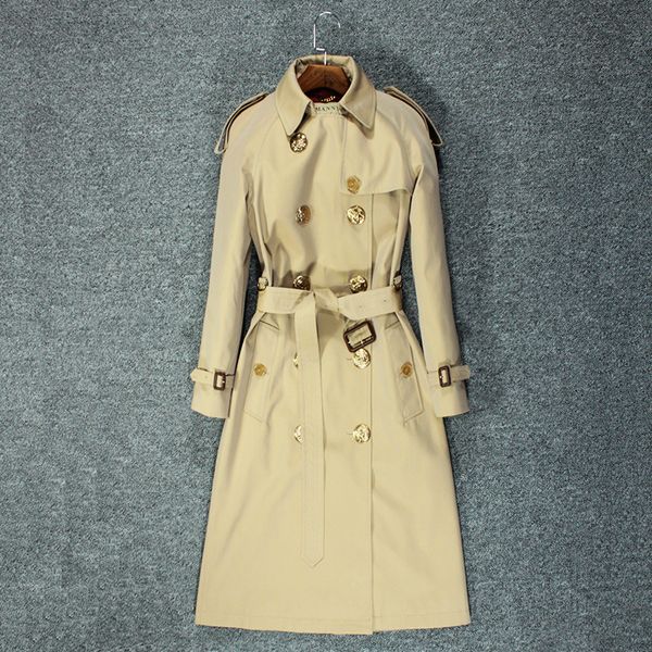 2020 new trench coat women's long british style slim coat 1031, Tan;black
2020 new trench coat women's long british style slim coat 1031, Tan;black