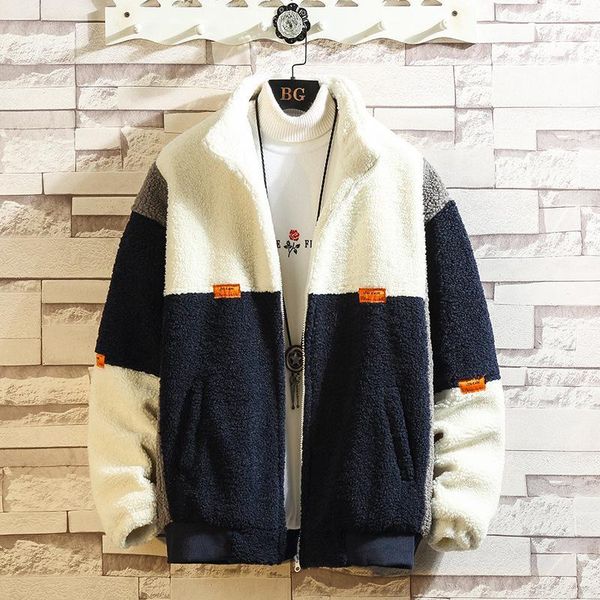 2019 autumn & winter new arrival plus size color matching imitation lamb cotton coat jacket casual stand collar, Black
2019 autumn & winter new arrival plus size color matching imitation lamb cotton coat jacket casual stand collar, Black