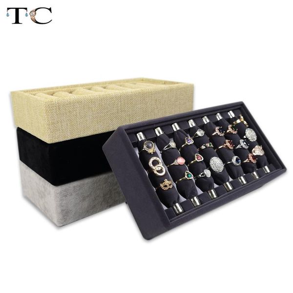 grey velvet ring storage tray jewelry showing tray detachable ring holder organizer linen material showcase props 24*13*5cm, Pink;blue
grey velvet ring storage tray jewelry showing tray detachable ring holder organizer linen material showcase props 24*13*5cm, Pink;blue