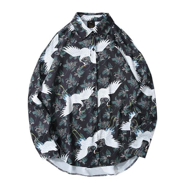 mens autumn fashion shirts casual long sleeve printed casual blouse shirt, White;black
mens autumn fashion shirts casual long sleeve printed casual blouse shirt, White;black