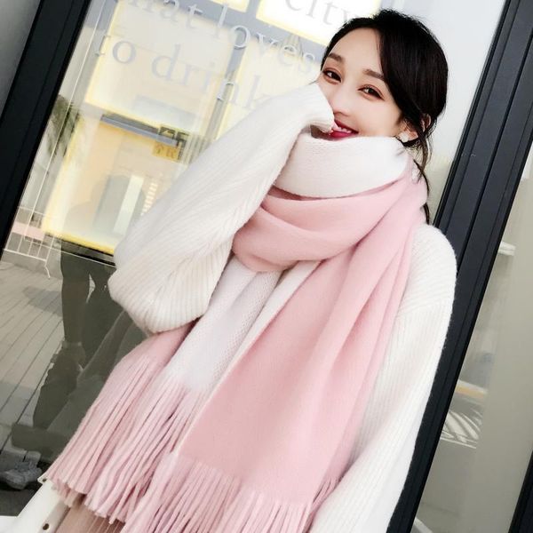new arrival fashion temperament ladies knit comfortable warm thick long scarf women tassel big outdoor sweet shawl 201006, Blue;gray
new arrival fashion temperament ladies knit comfortable warm thick long scarf women tassel big outdoor sweet shawl 201006, Blue;gray