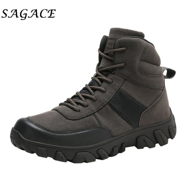 sagace shoes men leather sports boots plus size lace up boots rubber hiking outdoor anti-slip sneakers autumn men tooling, Black
sagace shoes men leather sports boots plus size lace up boots rubber hiking outdoor anti-slip sneakers autumn men tooling, Black
