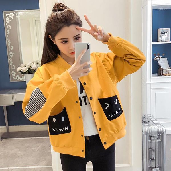 autumn new women's casual spring fashion jacket punk college harajuku zipper loose large size thin baseball long sleeve jacket1, Black;brown
autumn new women's casual spring fashion jacket punk college harajuku zipper loose large size thin baseball long sleeve jacket1, Black;brown