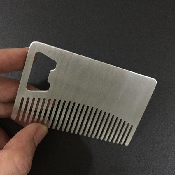 a-professional card style men's mustache beer openers anti static stainless steel comb bottle opener owa1926
a-professional card style men's mustache beer openers anti static stainless steel comb bottle opener owa1926