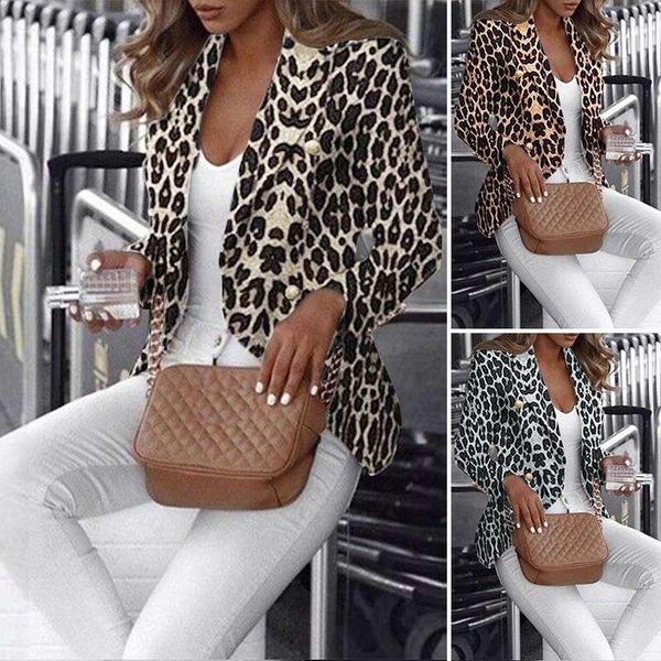 women's autumn double button work coats casual ladies leopard print zanzea lapel long sleeves outwears plus size 5xl, Black;brown
women's autumn double button work coats casual ladies leopard print zanzea lapel long sleeves outwears plus size 5xl, Black;brown
