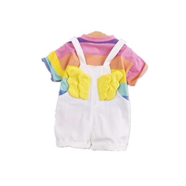 summer toddler infant clothing baby girls boys clothes sets rainbow t shirt strap shorts kids new fashion children costume suits y200623, White
summer toddler infant clothing baby girls boys clothes sets rainbow t shirt strap shorts kids new fashion children costume suits y200623, White