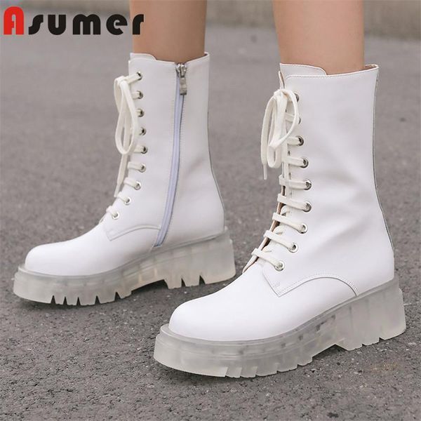 asumer 2020 genuine leather shoes women transparent thick bottom boots comfortable autumn winter ankle boots woman, Black
asumer 2020 genuine leather shoes women transparent thick bottom boots comfortable autumn winter ankle boots woman, Black