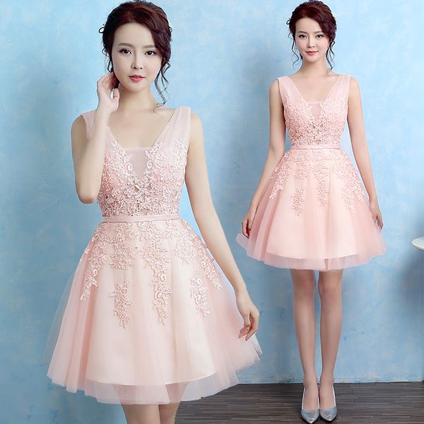 robe de soiree 2021 new short lace sleeveless v-neck pink bridesmaid dress ever pretty plus size ombre dress party prom dress, White;pink
robe de soiree 2021 new short lace sleeveless v-neck pink bridesmaid dress ever pretty plus size ombre dress party prom dress, White;pink
