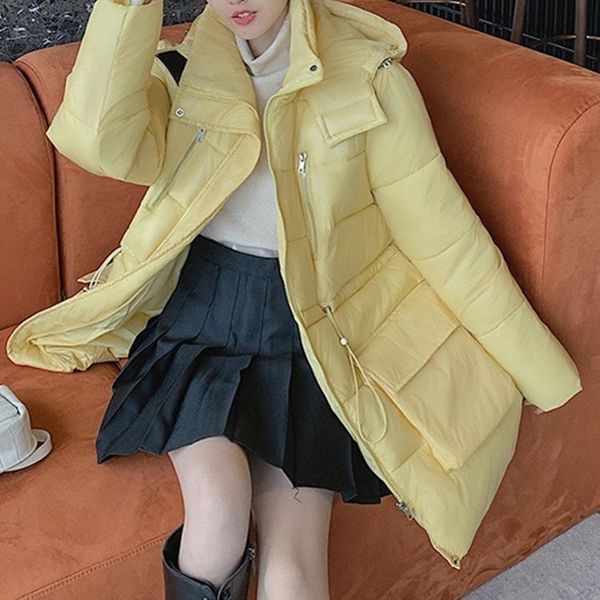 new 2020 autumn winter women jackets puffer parkas high-quality hooded warm drawstring oversize coat, Black
new 2020 autumn winter women jackets puffer parkas high-quality hooded warm drawstring oversize coat, Black