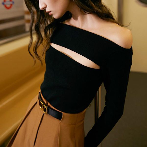 zcsmll hollow out knitting sweater loose fit slash neck long sleeve women pullovers new fashion tide autumn winter 2020 f2553, White;black
zcsmll hollow out knitting sweater loose fit slash neck long sleeve women pullovers new fashion tide autumn winter 2020 f2553, White;black