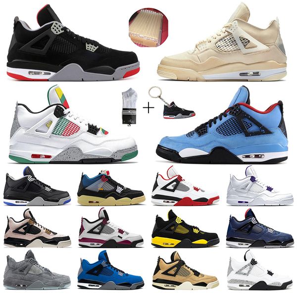 jumpman 4 4s basketball shoes for men women union travis scotts white sail metallic green oreo black cat outdoor trainers sports sneakers, White;red
jumpman 4 4s basketball shoes for men women union travis scotts white sail metallic green oreo black cat outdoor trainers sports sneakers, White;red