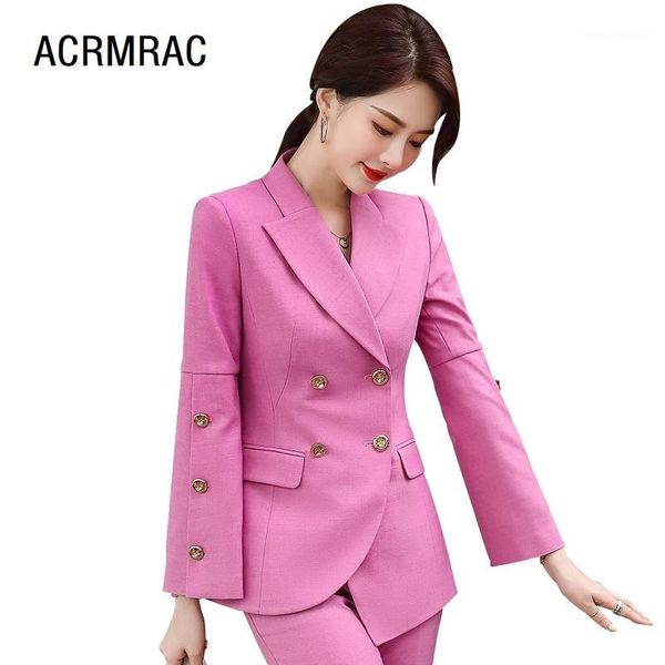 women's two piece pants women suits autumn winter blazers office lady formal work clothes woman set 99321, White
women's two piece pants women suits autumn winter blazers office lady formal work clothes woman set 99321, White