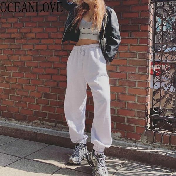 oceanlove korean white casual pants women 2020 streetwear ins high waist sweatpants student fashion spring pantalon femme 140391, Black;white
oceanlove korean white casual pants women 2020 streetwear ins high waist sweatpants student fashion spring pantalon femme 140391, Black;white