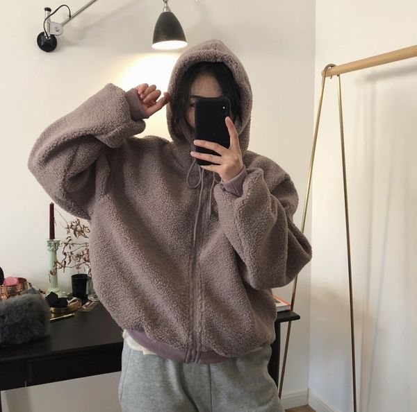 new female 2021 autumn and hairy winter zip up hoodie vintage woman's clothes ntho 2dff 00jq, White;black
new female 2021 autumn and hairy winter zip up hoodie vintage woman's clothes ntho 2dff 00jq, White;black