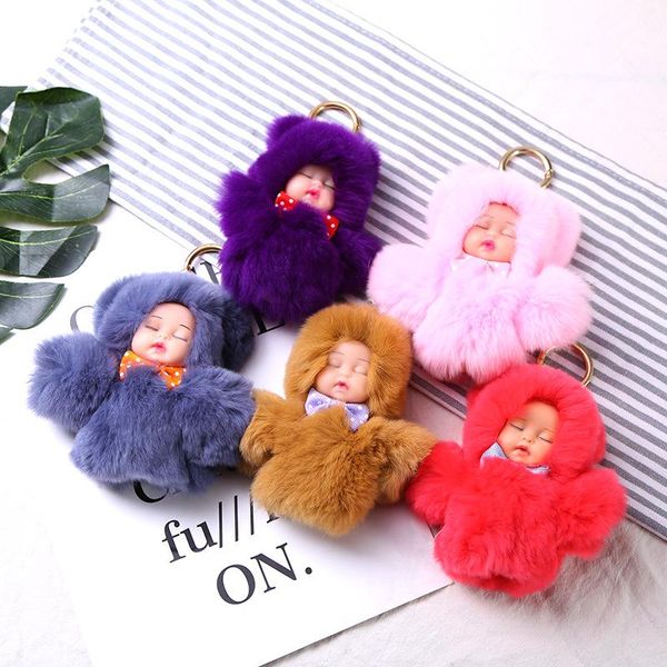 2020 schlafen baby puppe keychain pompom pelz ball auto schlüsselanhänger baby spielzeug schlüssel kette frauen schlüssel halter, Silver
2020 schlafen baby puppe keychain pompom pelz ball auto schlüsselanhänger baby spielzeug schlüssel kette frauen schlüssel halter, Silver