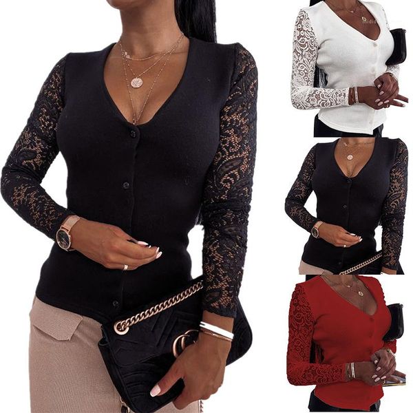 t shirts womens v neck button cardigan spring autumn casual women tshirts lace long sleeve, White
t shirts womens v neck button cardigan spring autumn casual women tshirts lace long sleeve, White