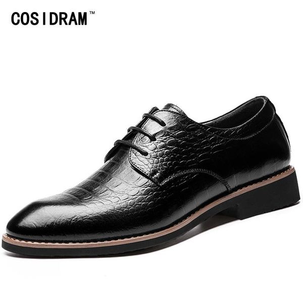 cosidram pointed toe men dress shoes genuine leather oxfords formal shoes for male luxury 2020 business wedding brm-937, Black
cosidram pointed toe men dress shoes genuine leather oxfords formal shoes for male luxury 2020 business wedding brm-937, Black