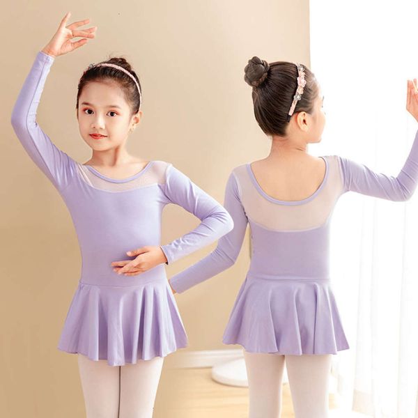 one-piece children's training girl's drs ballet skirt spring and autumn long chine dance short sve, Blue
one-piece children's training girl's drs ballet skirt spring and autumn long chine dance short sve, Blue