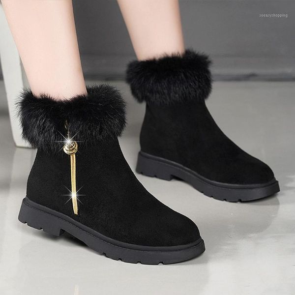 fashion women suede boots with warm fur plush square heel zipper shoes woman keep warm snow round toe boot casual boots1, Black
fashion women suede boots with warm fur plush square heel zipper shoes woman keep warm snow round toe boot casual boots1, Black