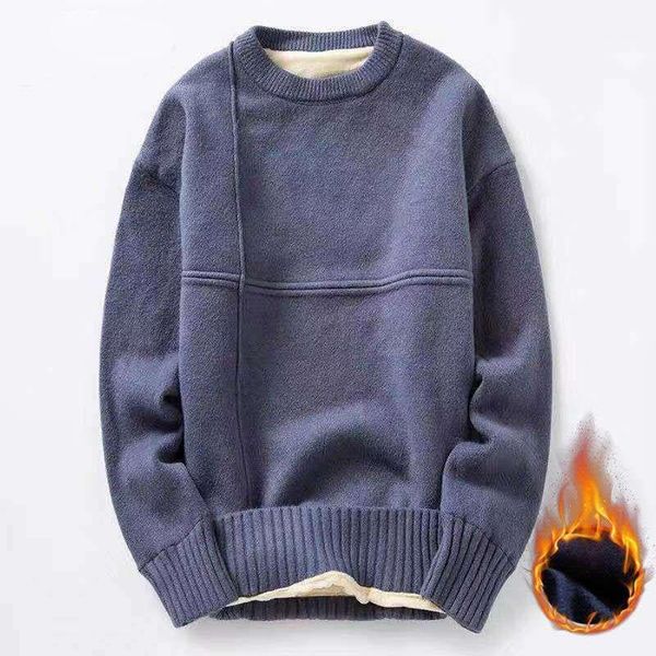 cotton knitted sweater men 2020 autumn winter fashion solid wool liner pullovers mens o-neck thick oversized sweaters1, White;black
cotton knitted sweater men 2020 autumn winter fashion solid wool liner pullovers mens o-neck thick oversized sweaters1, White;black