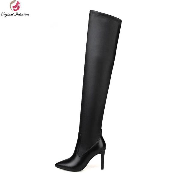 original intention new high-quality women over knee boots nice pointed toe thin heels boots black shoes woman us size 4-10.5
original intention new high-quality women over knee boots nice pointed toe thin heels boots black shoes woman us size 4-10.5