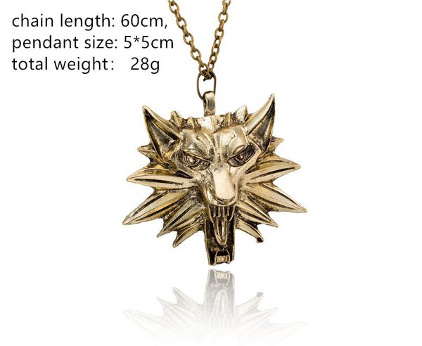china factory new tv surranding accessories film the witcher 3 witcher wolf head red eyes black eyes pendant necklace wholesale, Silver
china factory new tv surranding accessories film the witcher 3 witcher wolf head red eyes black eyes pendant necklace wholesale, Silver